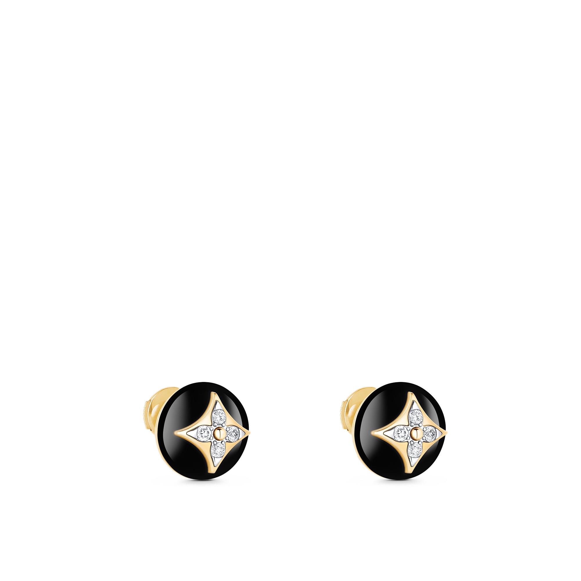 Lv logo store stud earrings